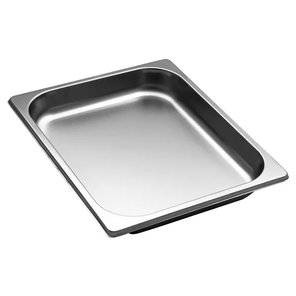 EDELSTAHL-TABLETT GASTRONORM 1/2 32,5x26,5x4 cm. Fassungsvermögen 2,9 lt.