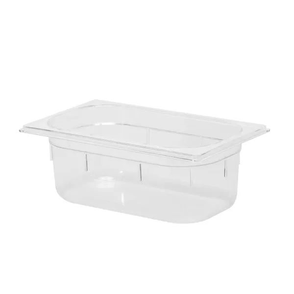 SCHALE GASTRONORM 1/4 AUS POLYCARBONAT 26,5x16,2x10. Fassungsvermögen 3,2 lt.