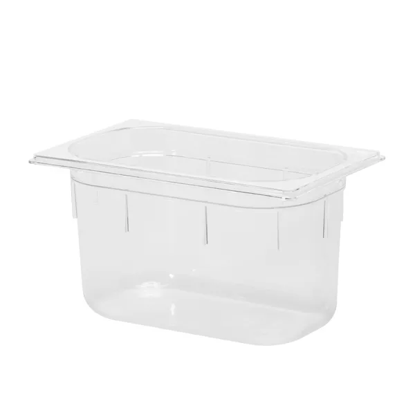 SCHALE GASTRONORM 1/4 AUS POLYCARBONAT 26,5x16,2x15. Fassungsvermögen 4,9 lt.