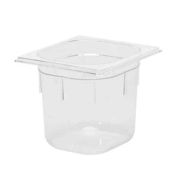 SCHALE GASTRONORM 1/6 AUS POLYCARBONAT 17,6x16,2x15. Fassungsvermögen 3,2 lt.