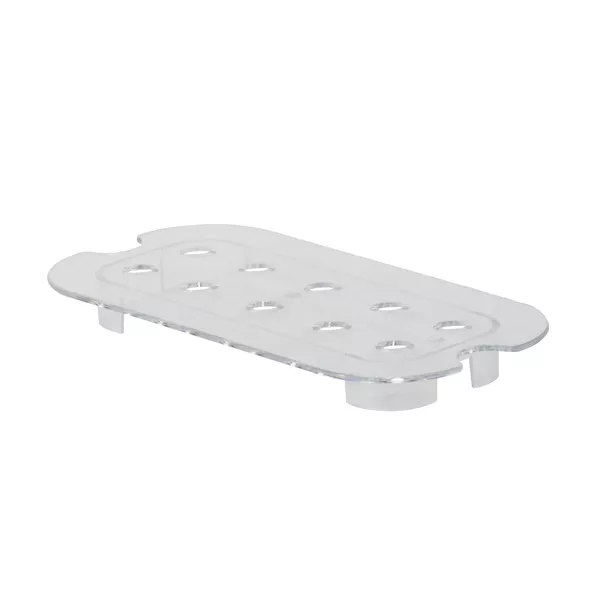 PERFORIERTER EINLEGEBODEN AUS POLYCARBONAT GASTRONORM 1/4 20,7x10,2 cm.