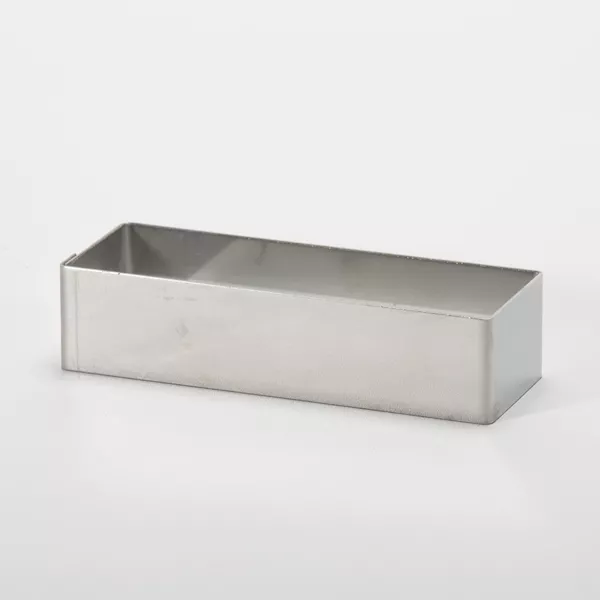 RECHTECKIGER PORTIONIERER AUS EDELSTAHL 12,3x4,3x3 cm