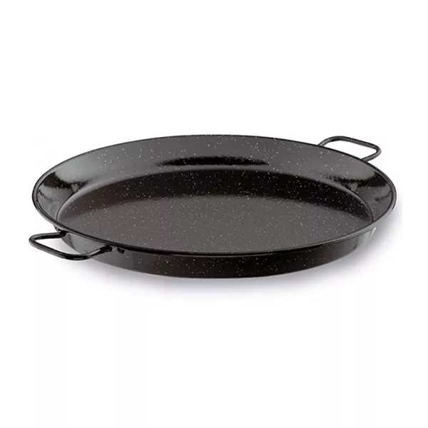 PAELLA-PFANNE AUS EMAILLIERTEM EISEN Durchmesser 42 cm für 10 Portionen