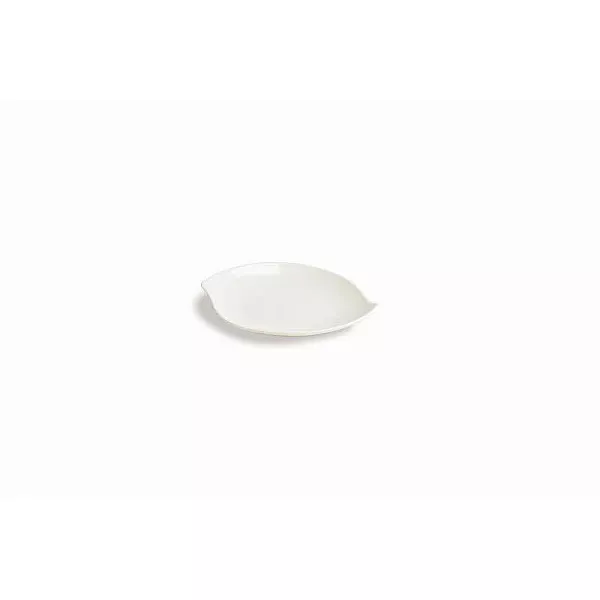 PORZELLAN-TELLER TROPFEN 15x13x(h)2 cm MINI WEISS