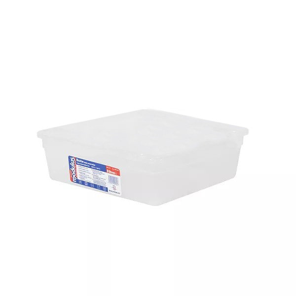 SCHALE MODULUS AUS PP GASTRONORM 2/3 32,5x35,4x10 cm. MIT DECKEL