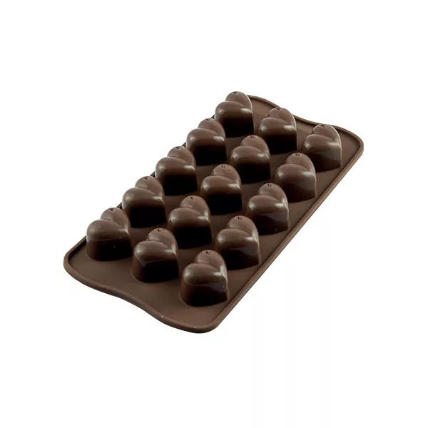 SILIKONFORM FÜR 15 EASY CHOC MONAMOUR 3x2,2x2,5 cm.