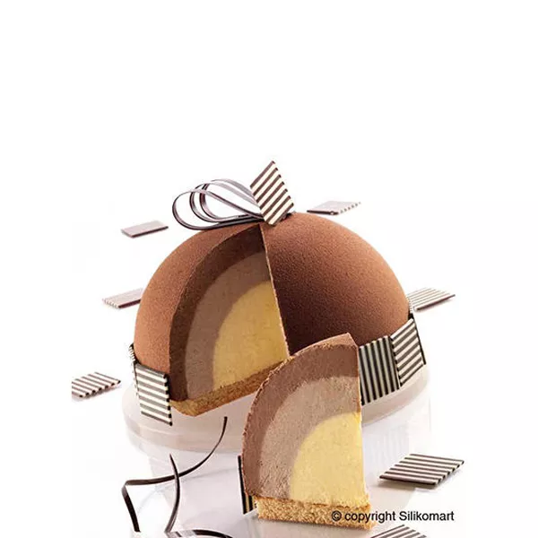 SILIKONFORM FÜR ZUCOTTO-TORTE 13,5x6,75 cm. 2