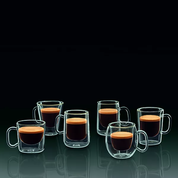 PACKUNG mit 2 Stück. ESPRESSO-GLAS THERMIC 10,5 cl. RM374 2