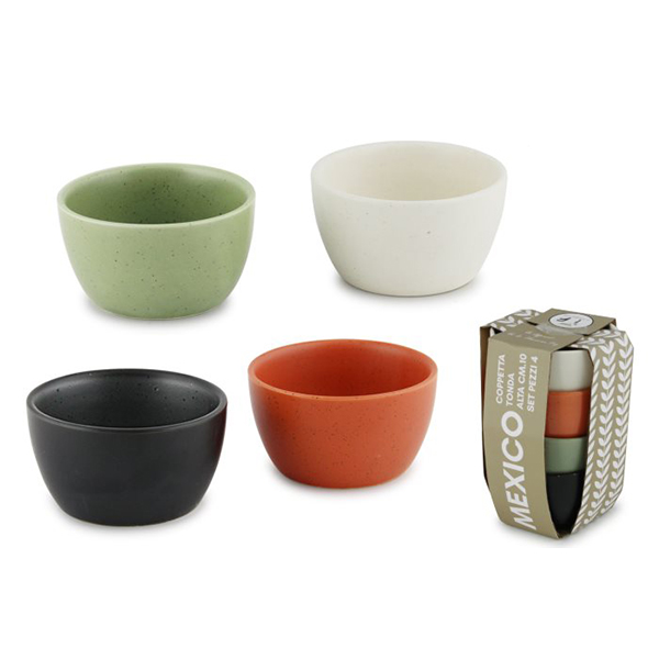 4er-Set, 10 cm hohe TDA-Mexiko-Becher