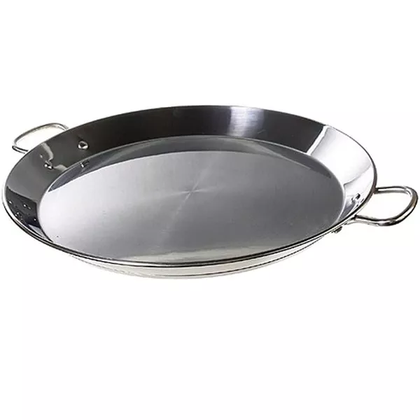 INDUKTIONS-PAELLA-PFANNE AUS EDELSTAHL Durchmesser 32 cm für 5 Portionen