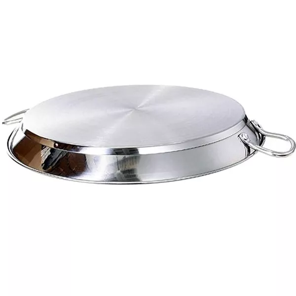 INDUKTIONS-PAELLA-PFANNE AUS EDELSTAHL Durchmesser 36 cm für 7 Portionen 2