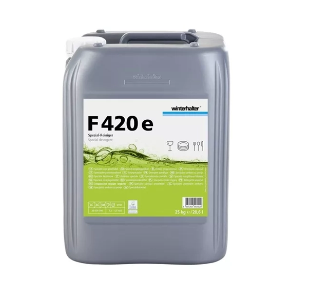 KANISTER SPÜLMITTEL WINTERHALTER F420e FÜR GLÄSER 9,8 Liter 12 kg UN 3H1UN 1824, (LÖSUNG VON NATRIUMHYDROXID), 8, II, (E) - Mengen, die die im Abschnitt 1.1.3.6 vorgegebenen Freigrenzen nicht überschreiten