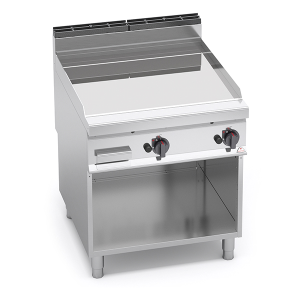 GAS-GRILLGRILL MIT GLATTER VERBUNDPLATTE BERTO'S MAXIMA 900 LINIE AUF OFFENER UNTERSEITE ABM. cm.80x90x90H