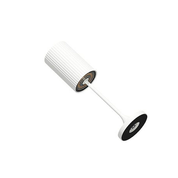 Tischleuchte mit Rock, weiß, 6 x 20 cm hoch 2