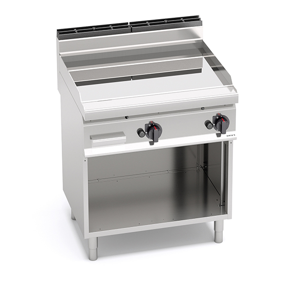 GAS-GRILLGRILL MIT GLATTER VERBUNDPLATTE BERTO'S MACROS 700 LINIE AUF OFFENER UNTERSEITE ABM. cm.80x70x90H